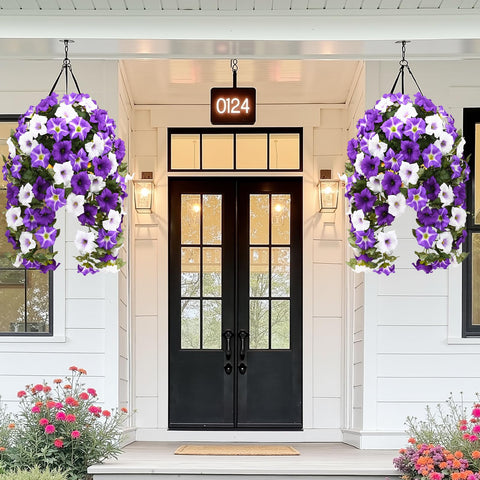 Yastouay silk flowers outdoor durability for porch or balcony.