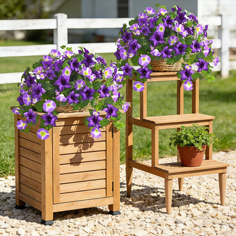 Yastouay silk petunia blooms reflect light like real flowers for inviting outdoor spaces.
