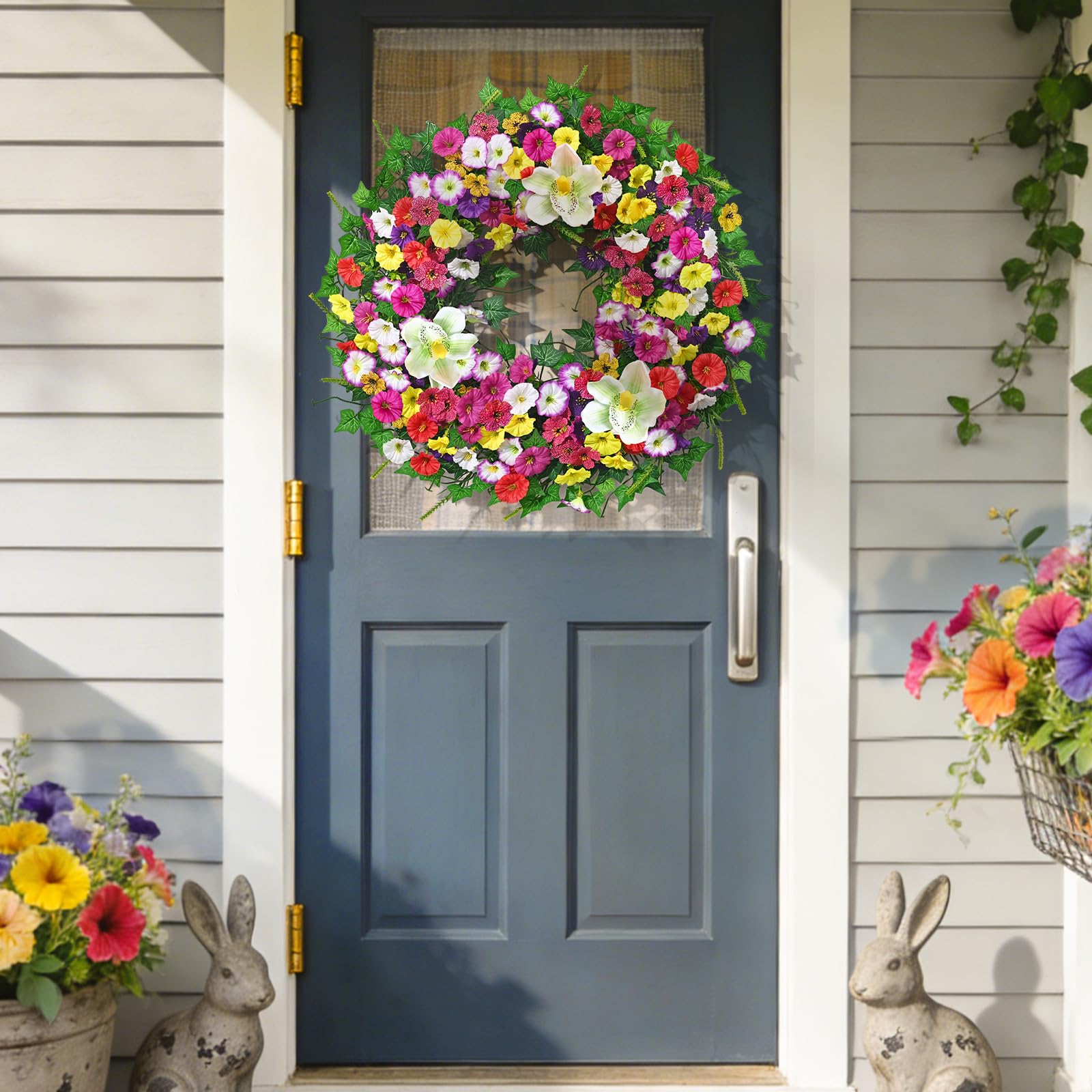 Yastouay wreath seen from a wide door view for scale