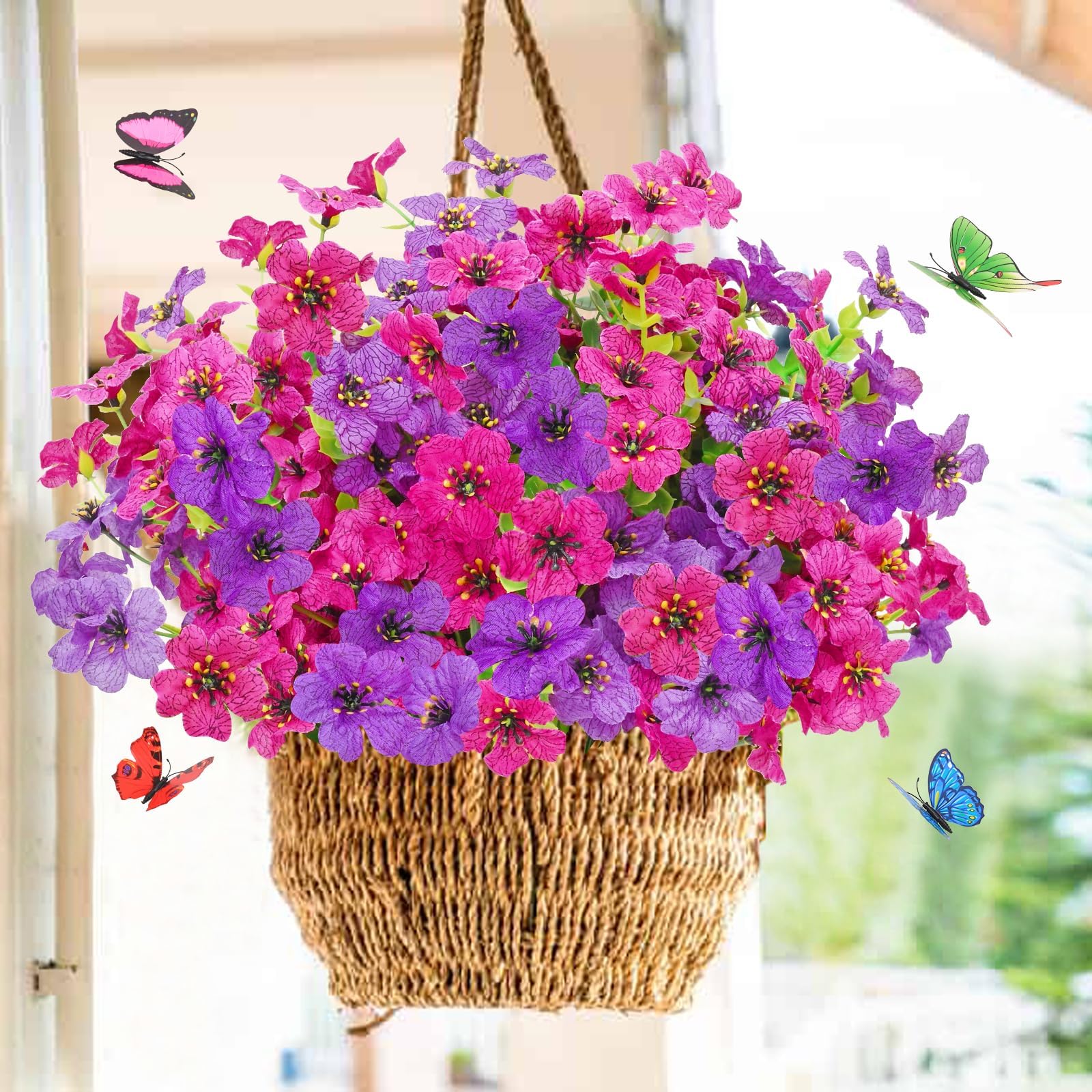 Yastouay summer-friendly decor for gardens and balconies with realistic petals