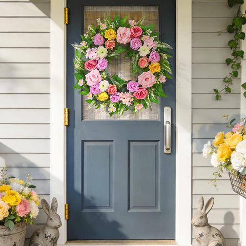 Yastouay Summer Wreath full floral collection for a lush entry