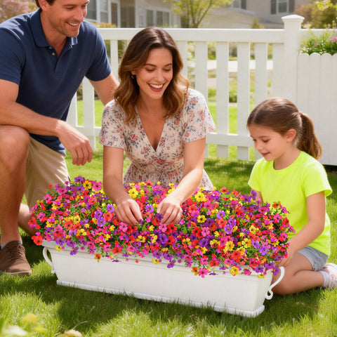 Yastouay weather-proof flowers withstand wind and weather for durable decor