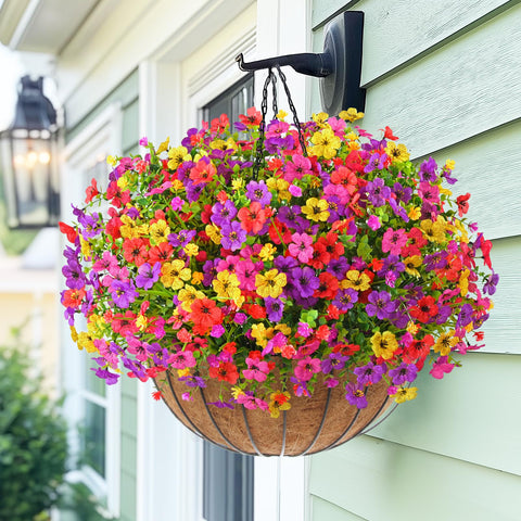 Yastouay window box artificial flowers brighten external spaces
