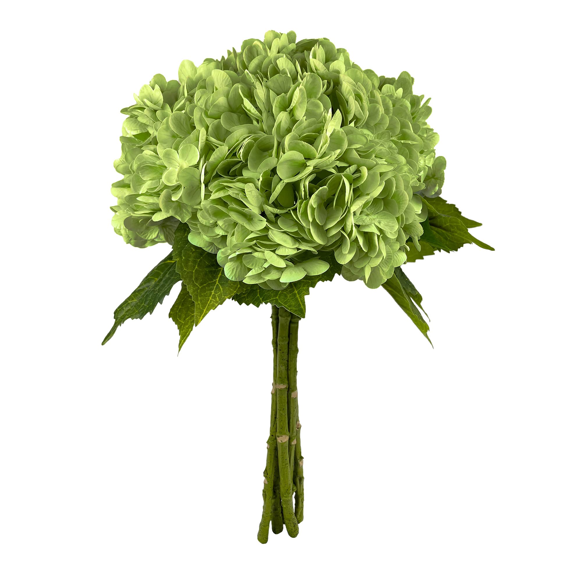 Yatim 21-inch bottle-green hydrangea head for elegant centerpieces