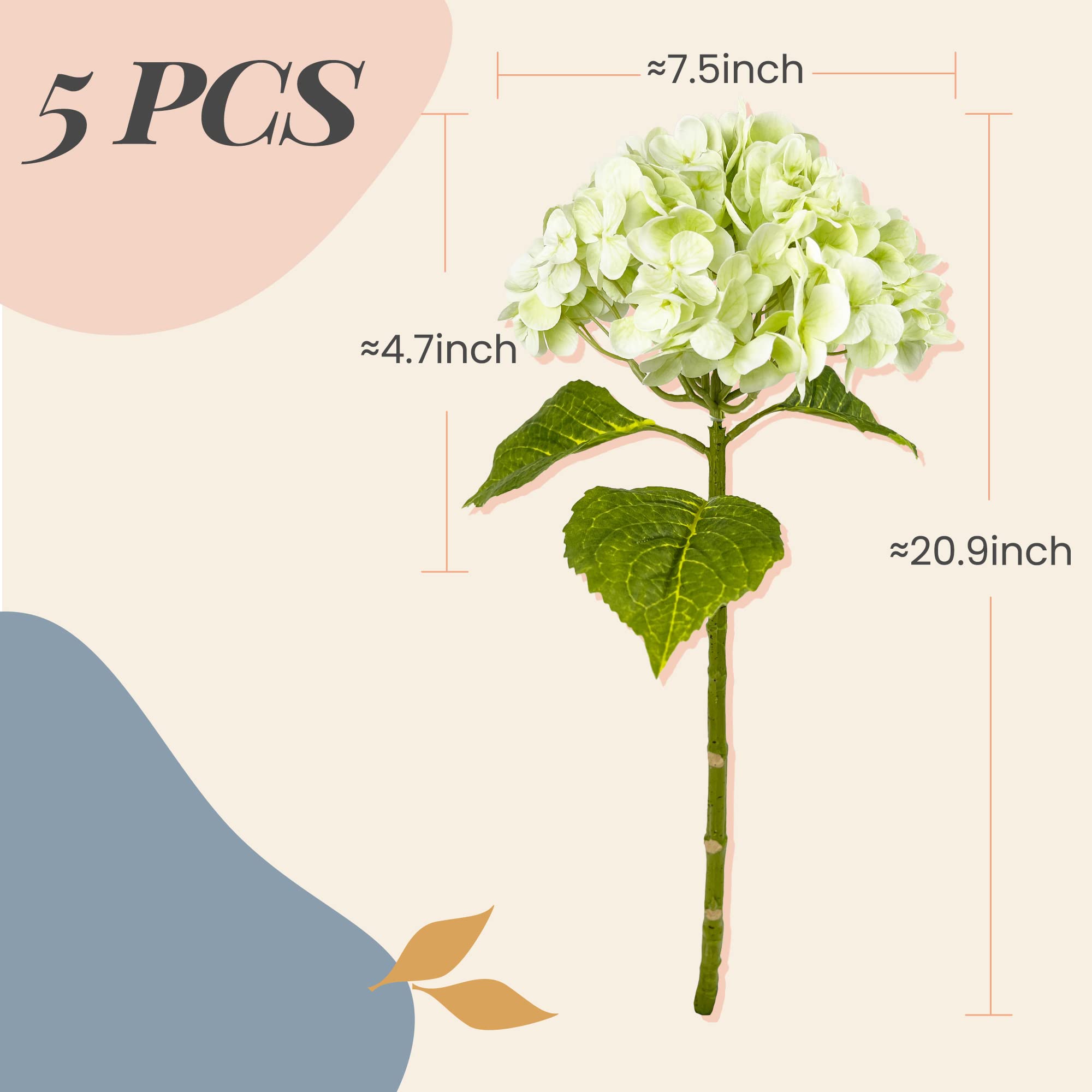 Yatim hydrangea head with 196 petals for lush, durable bouquets