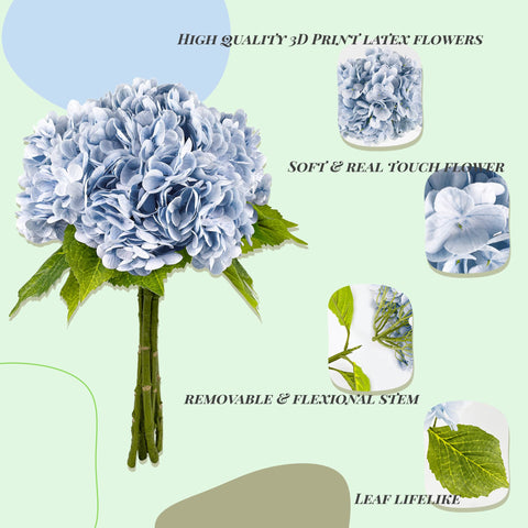 Yatim hydrangea head diameter 7.5 inches enhances table arrangements
