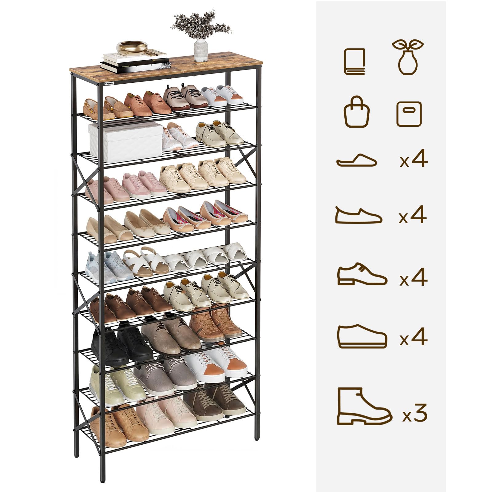 YATINEY top-panel design combines retro finish with industrial style.