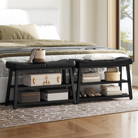 YATINEY adjustable feet help level the bench on uneven floors