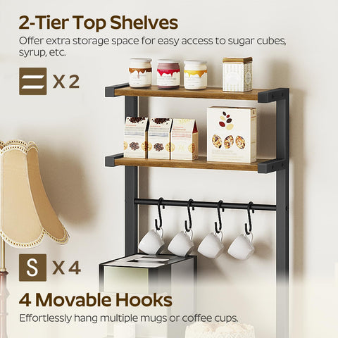 YATINEY Bakers Rack adjustable feet and anti-tip kit.