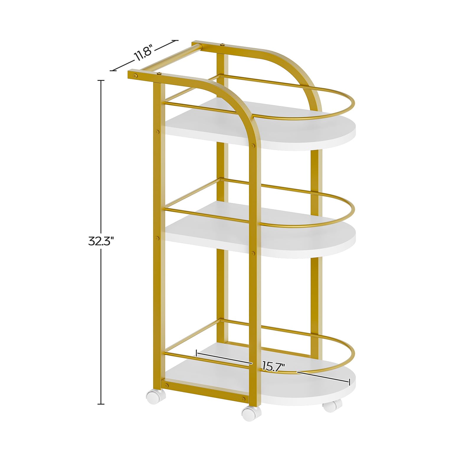 YATINEY bar cart in use in the dining room elevating the hosting experience.