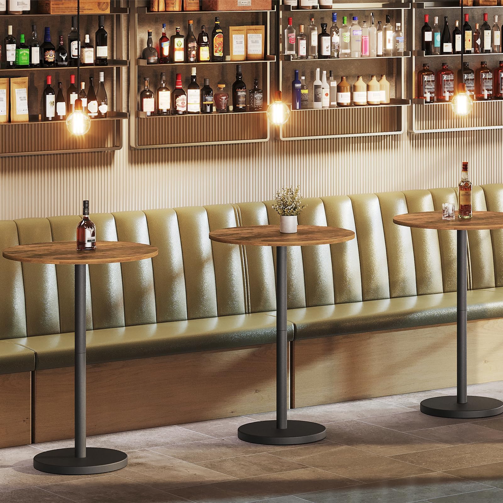 YATINEY bar table with included tools and illustrated manual for quick assembly