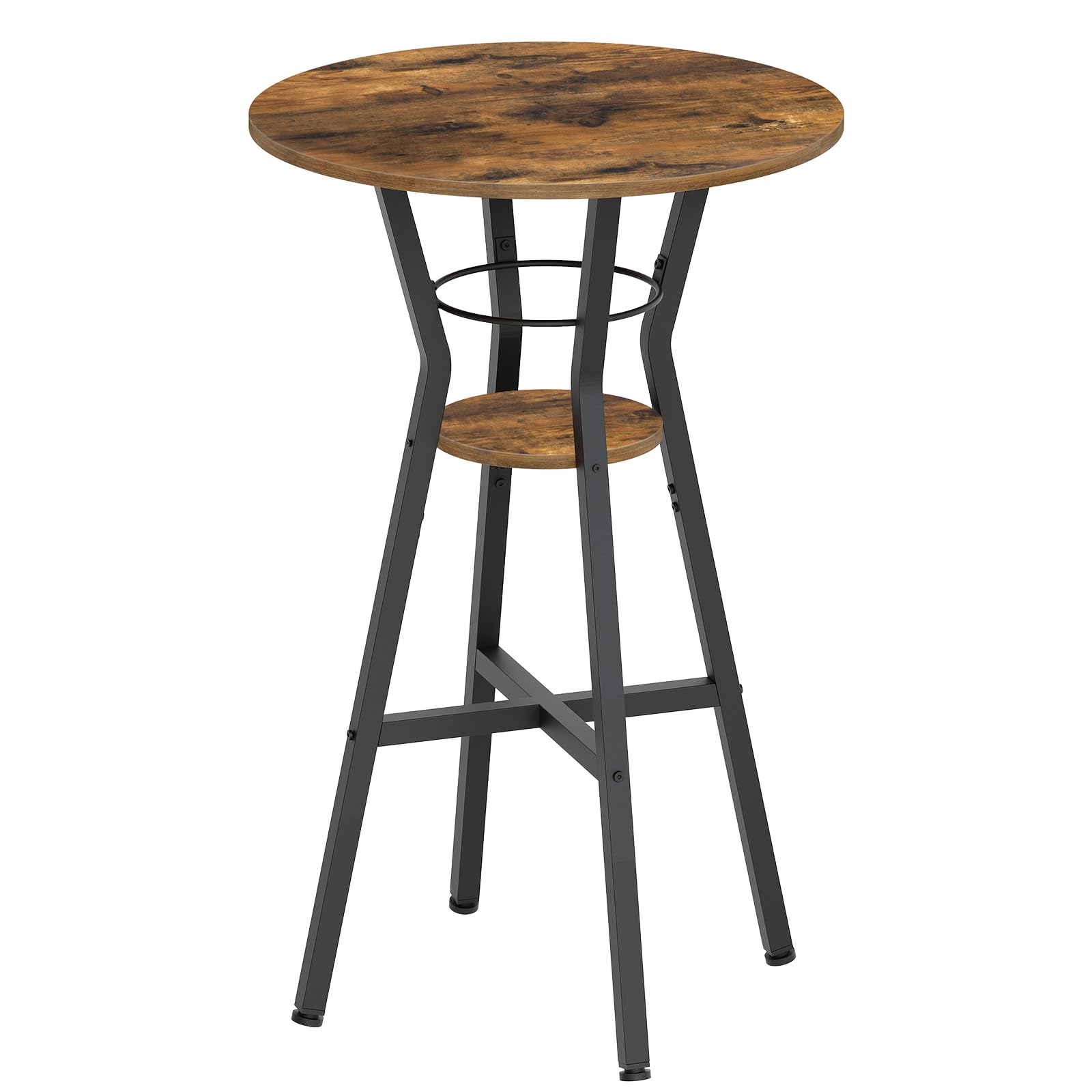 YATINEY bar table top view shows spacious round surface for social drinks.