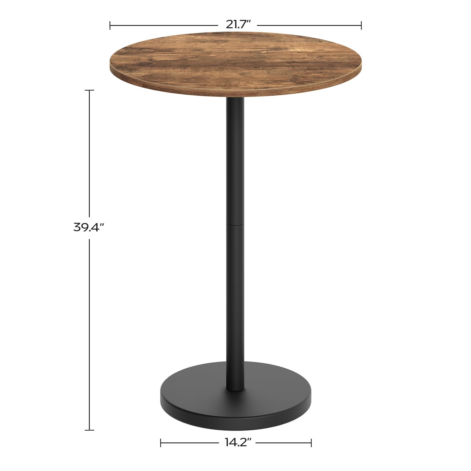 YATINEY bar table set supports two-person gatherings