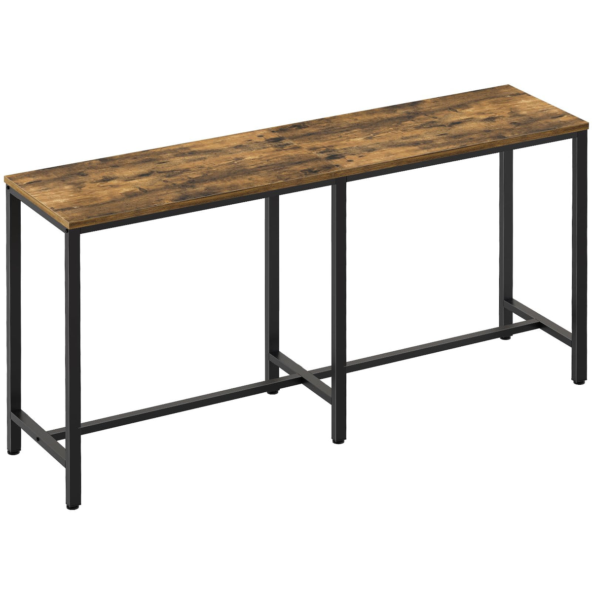 YATINEY long bar table front view shows ample dining space for family meals.