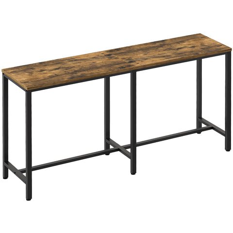 YATINEY long bar table front view shows ample dining space for family meals.