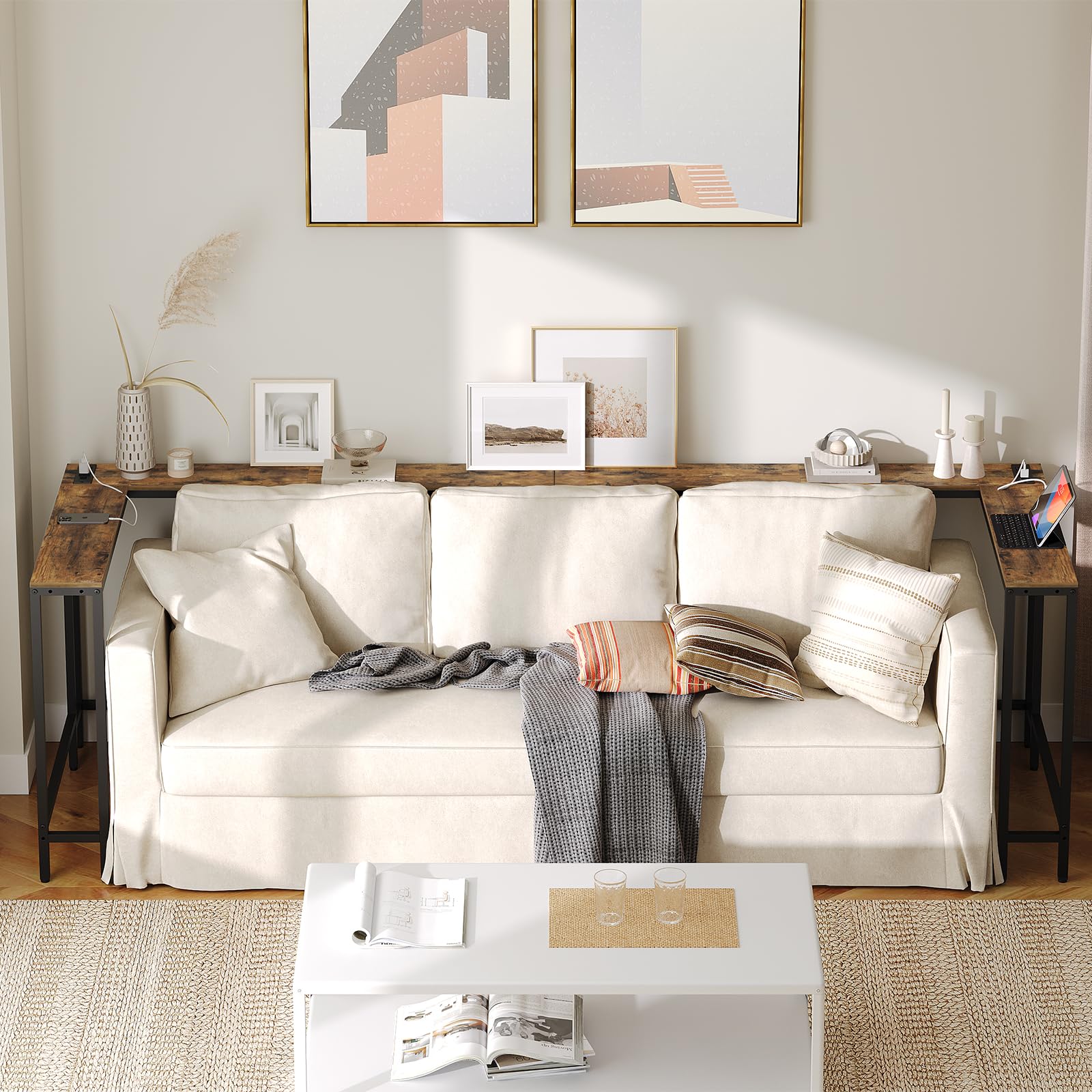 YATINEY compact dimensions allow the table to fit narrow spaces elegantly.