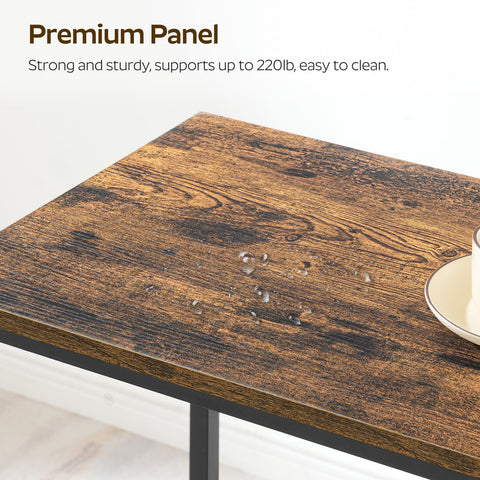 YATINEY rustic brown top with black frame blends industrial and cozy styles.