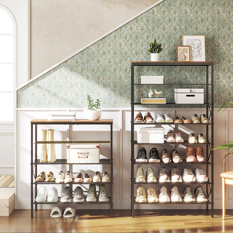 YATINEY entryway arrangement keeps shoes off floors and visible.