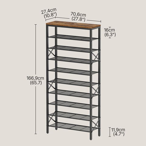 YATINEY versatile storage rack suitable for living rooms and dorms.