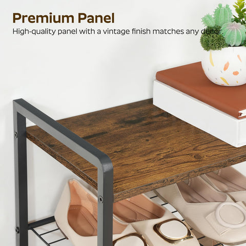 YATINEY wooden top surface doubles as decor space.