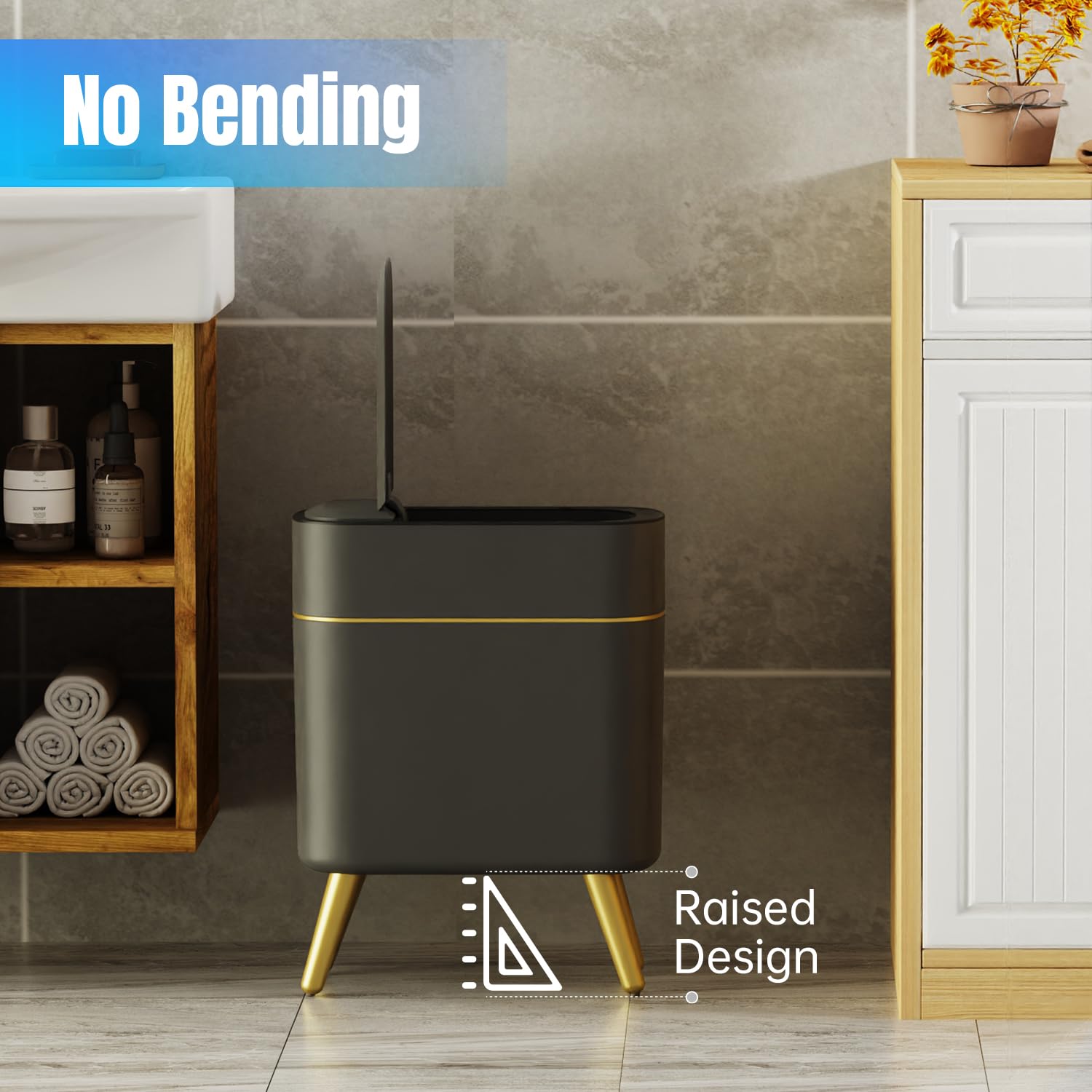 Yatmung raised legs reduce bending and improve accessibility.