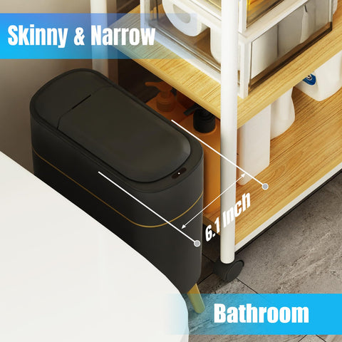 Yatmung slim 6.1-inch wide bin fits tight spaces.