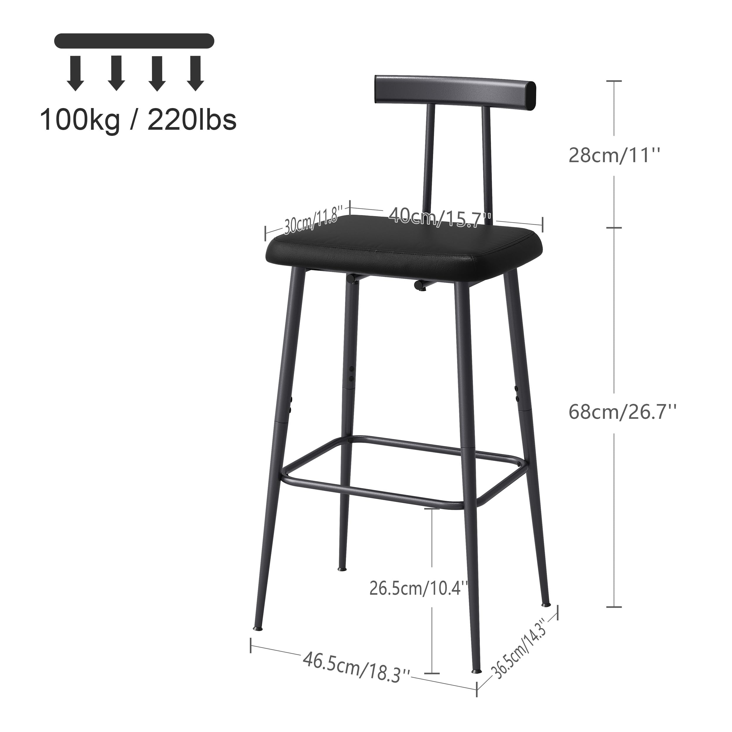 YAUKTAK KBS515B metal frame detail reveals scratch-resistant finish.