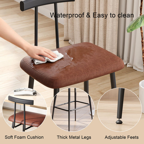 YAUKTAK bar stools assembly guide image indicating quick setup.