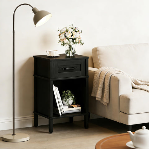 YAUKTAK drawer-open view reveals roomy storage and smooth action.