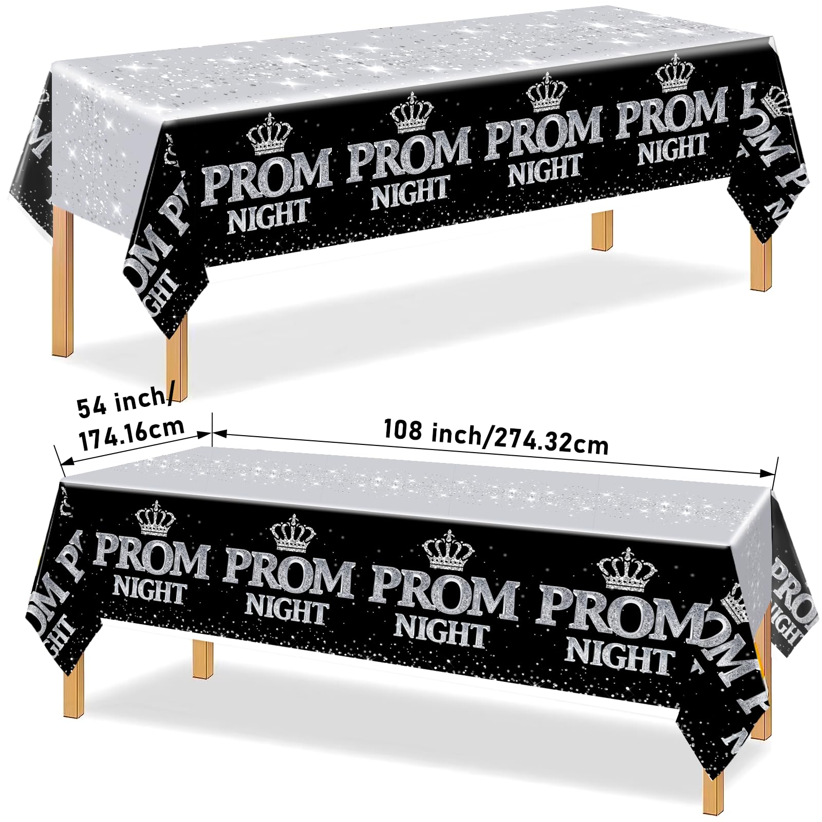 Yavxzvbw Prom 2026 tablecloth unifies the dining area with elegance.