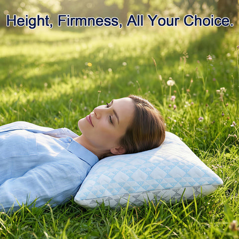 Yawnhug adjustable loft lets you customize height for any sleep position.