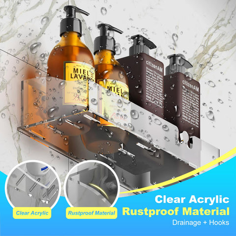 YAWSOUP transparent traceless adhesives ensure a clean look and durable wall support.