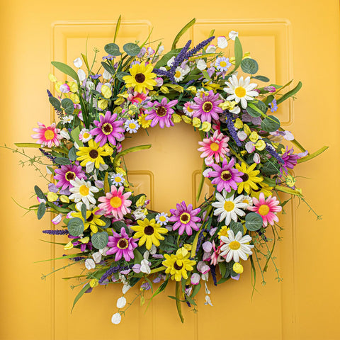 Yawwind front door decor wreath for quick seasonal update.