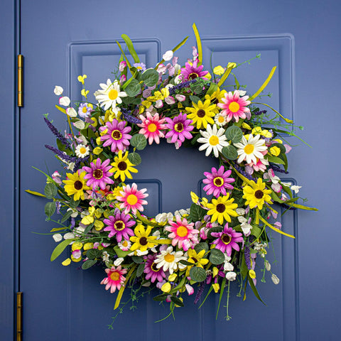 Yawwind handmade wreath with fixed branches for lasting display.