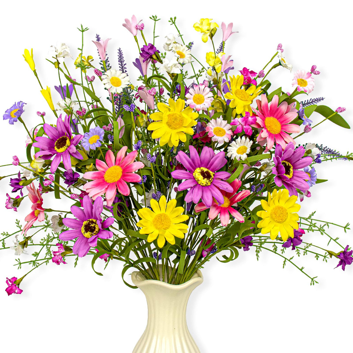 Yawwind Spring Flowers 17in bouquet for vibrant table decor