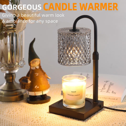 YAYIT Candle Warmer Lamp pole enables easy height adjustment for jar sizes