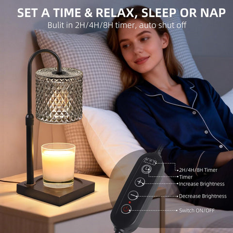 YAYIT Candle Warmer Lamp uses two bulbs for even fragrance distribution