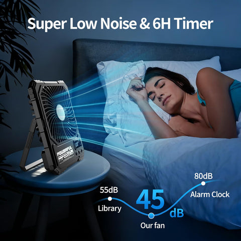 yAyusi quiet brushless motor delivers silent cooling during sleep.