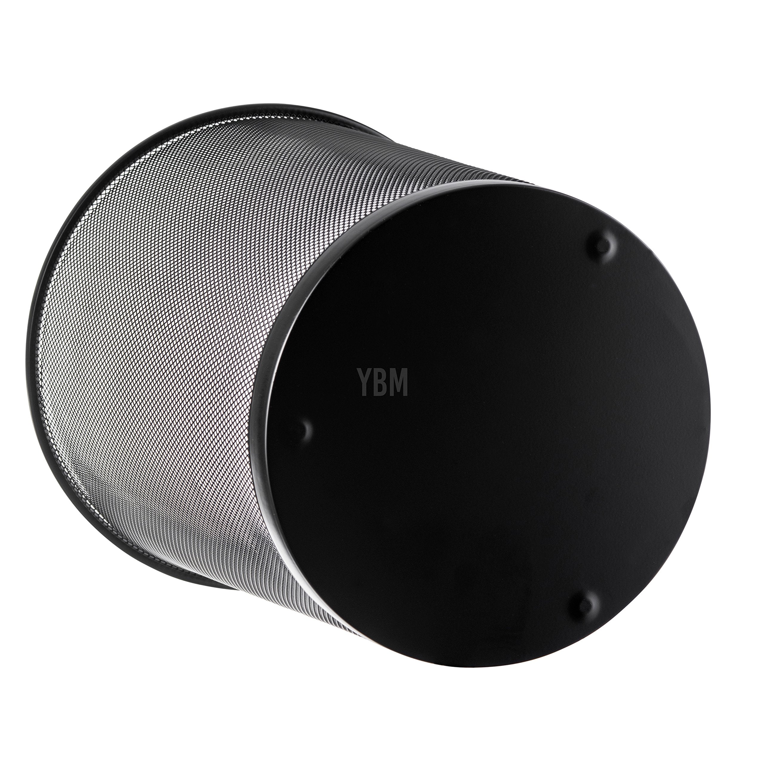 YBM HOME 4.75 gallon wastebasket fits standard trash bags for easy cleanup.