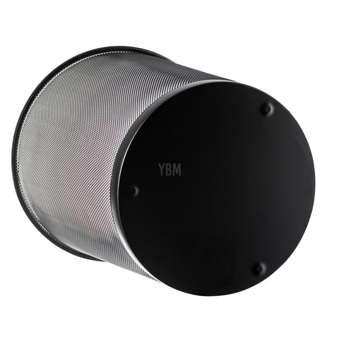 YBM HOME 4.75 gallon wastebasket fits standard trash bags for easy cleanup.