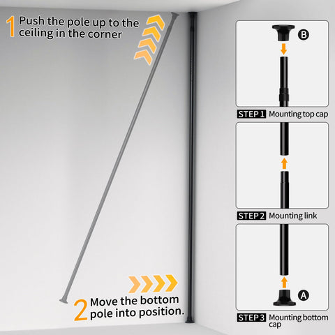 Clear installation instructions for YCIA&DONE corner caddy setup
