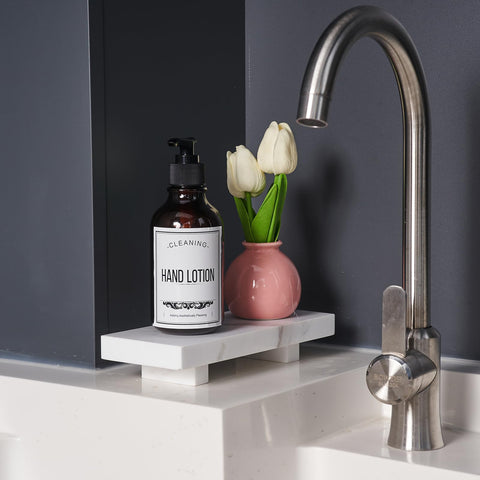YCROJBK marble tray with items demonstrates versatile decor and practical display.