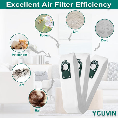Ycuvin RLH-6 bag in vacuum compartment demonstrates easy replacement