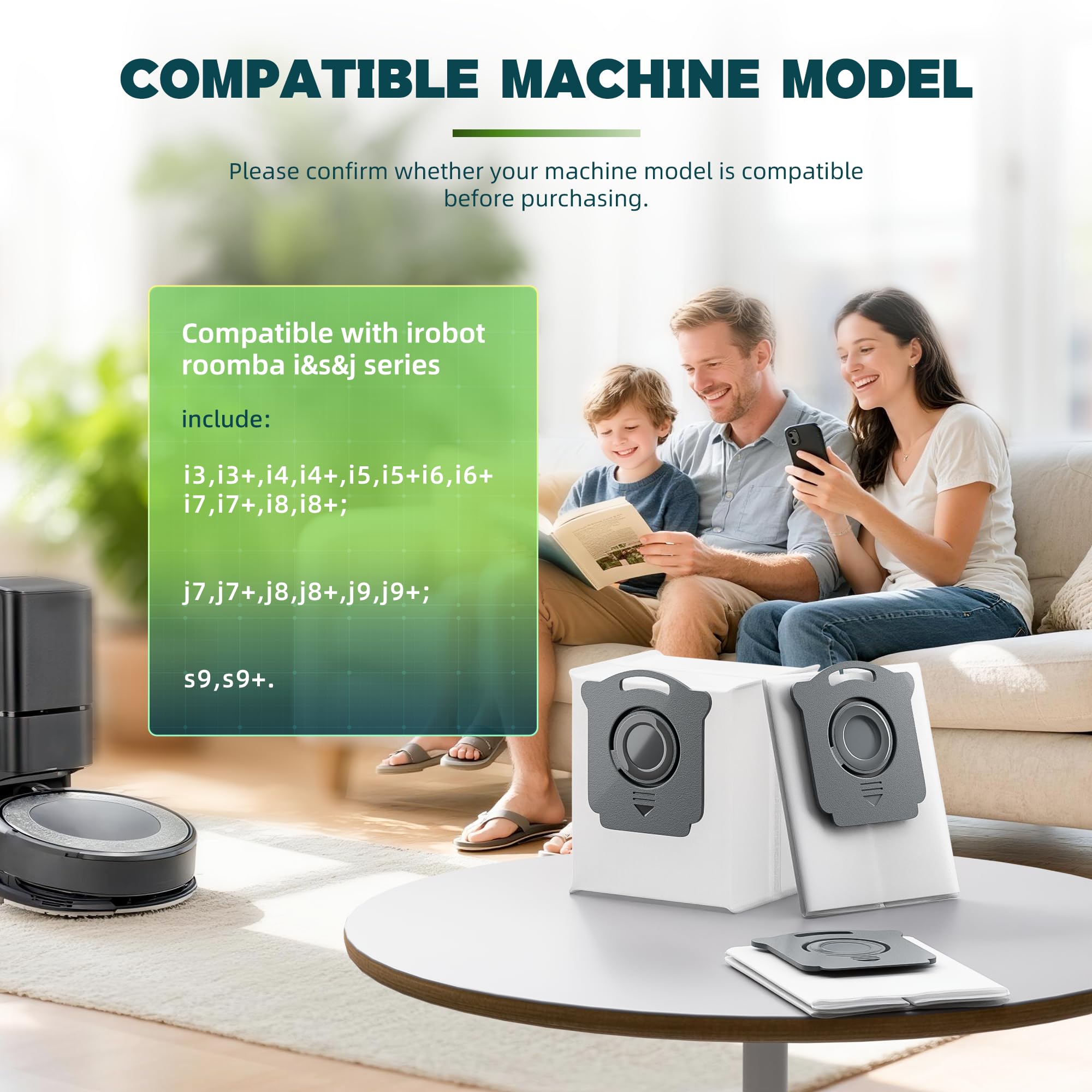 YCWARMXX Roomba dirt disposal bag sealing showing leak-proof design
