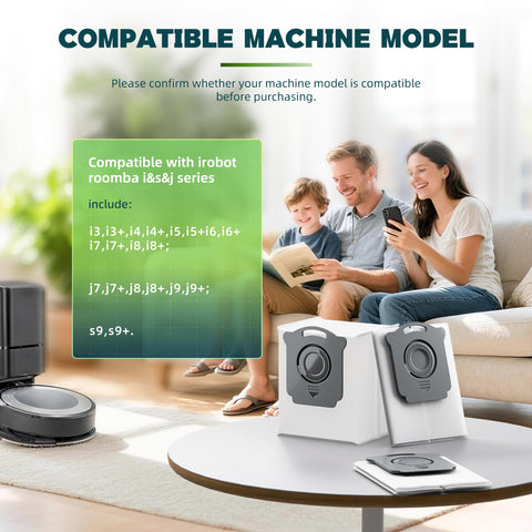 YCWARMXX Roomba dirt disposal bag sealing showing leak-proof design