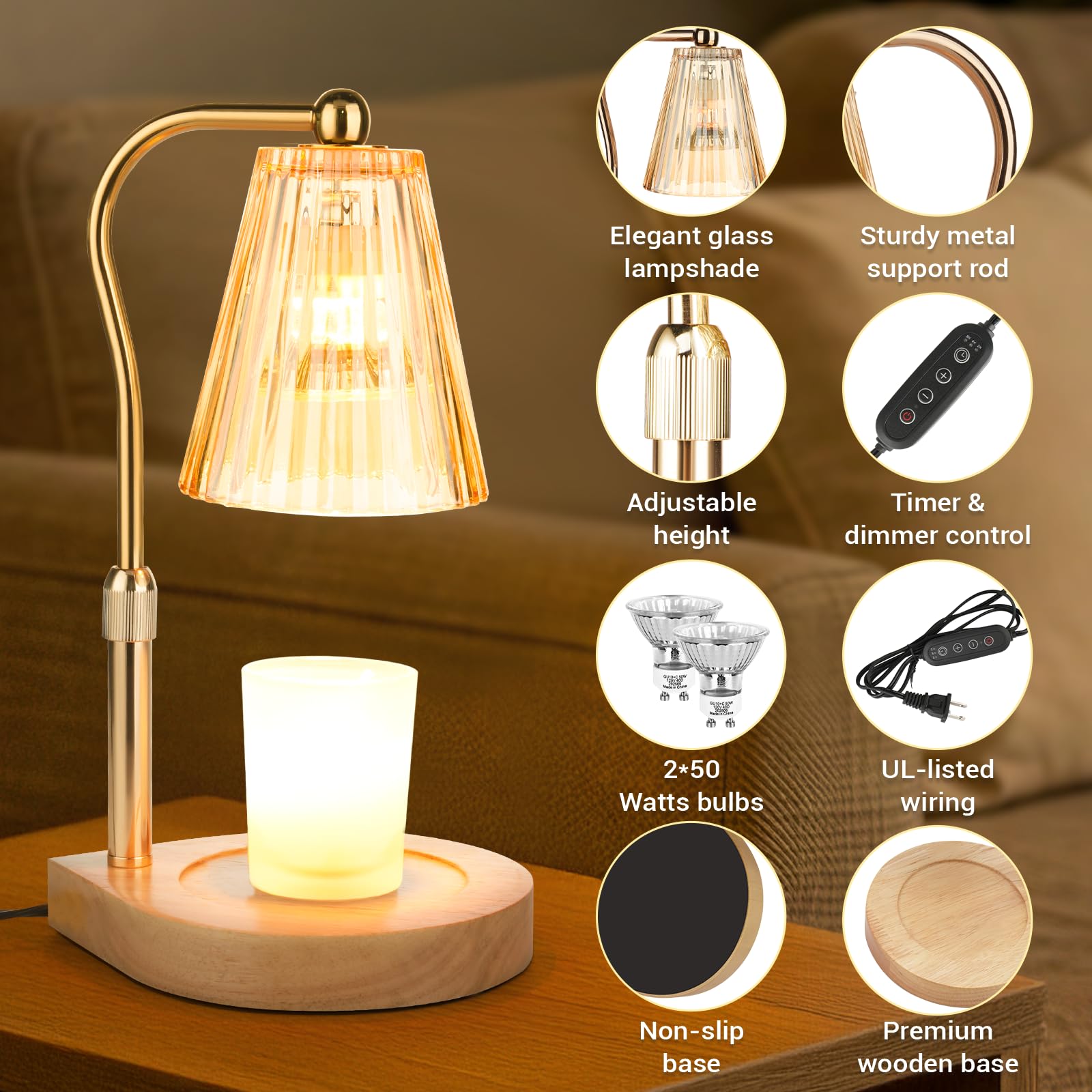 Height-adjustable YDDQR warmer aligning with jar sizes for even heating
