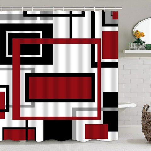 Yddsky waterproof shower curtain with 12 hooks ensures easy installation.