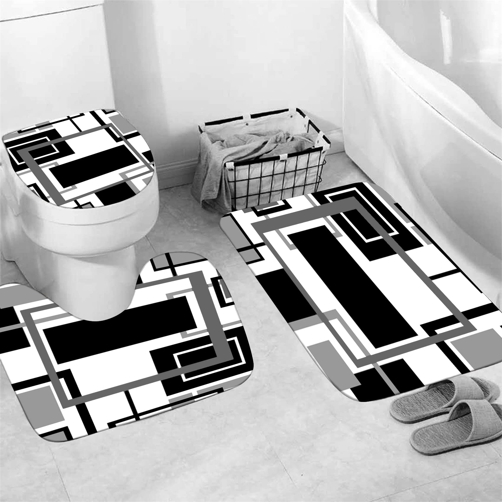 Yddsky toilet lid cover completes the cohesive decor