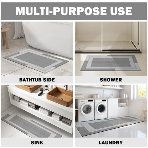 YDKGL 20x32 inch mat fits standard bathrooms and showers.