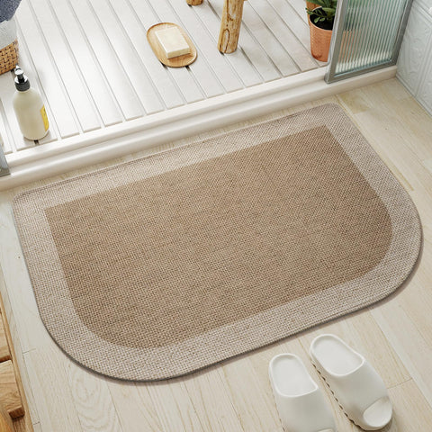 YDKGL bathroom rug 20x31 ultra-thin edge detail for under-door fit.